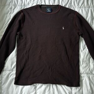 ralph lauren polo burgundy sweater